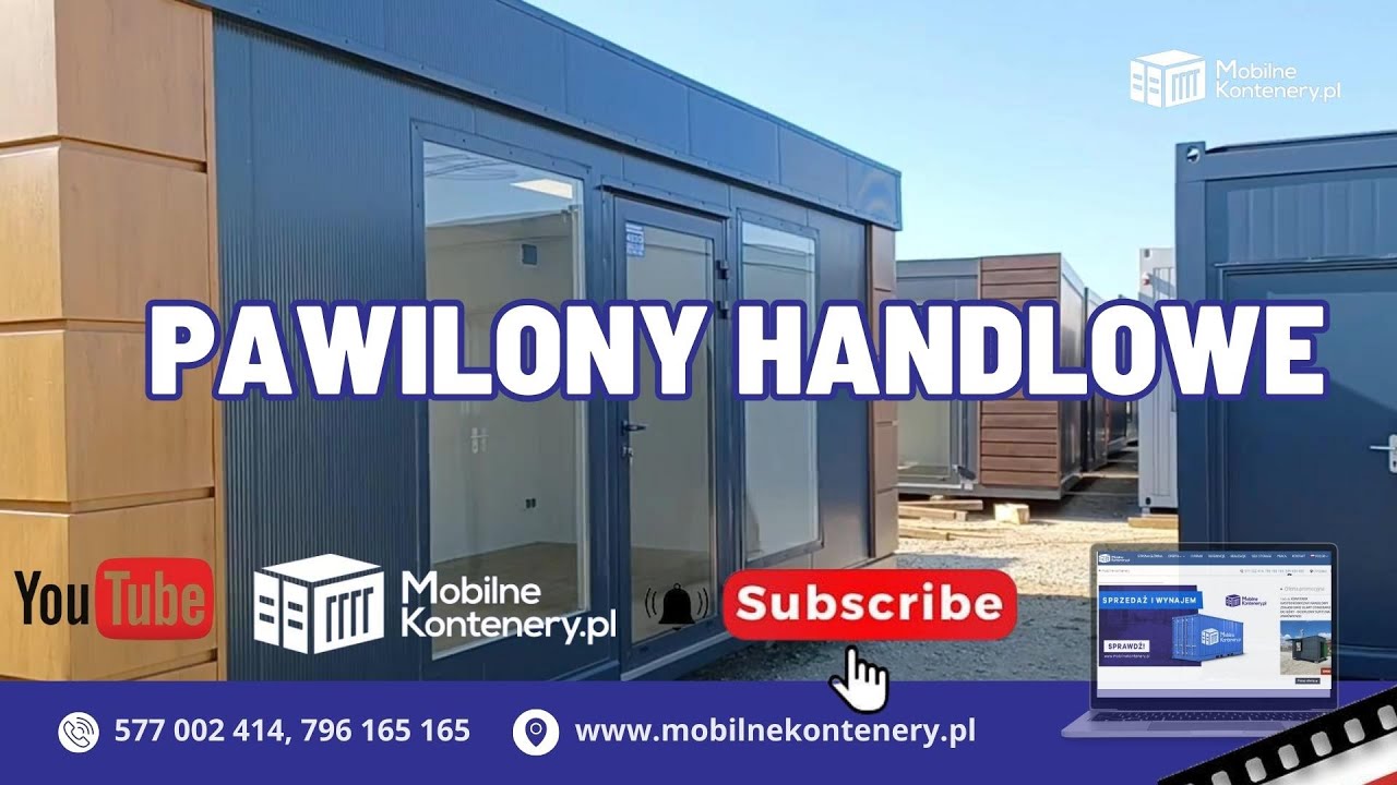 Pawilony Handlowe od Mobilnekontenery - zaoszczędź miejsce ale nie trać stylu!