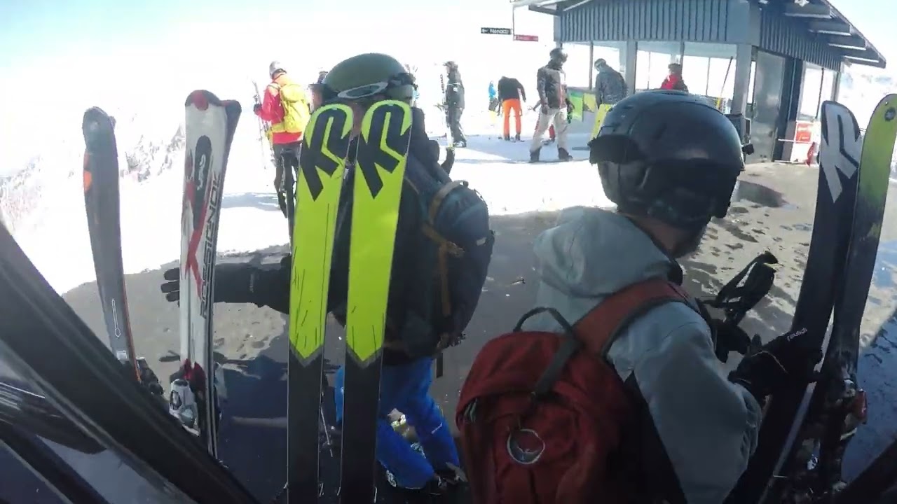 4 Valees, Switzerland- crossing the resort from Nendaz (part 1)