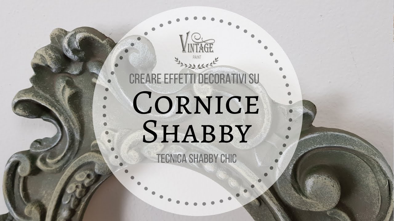 Patinare e antichizzare una cornice in stile Shabby Chic con dry brush e velature.
