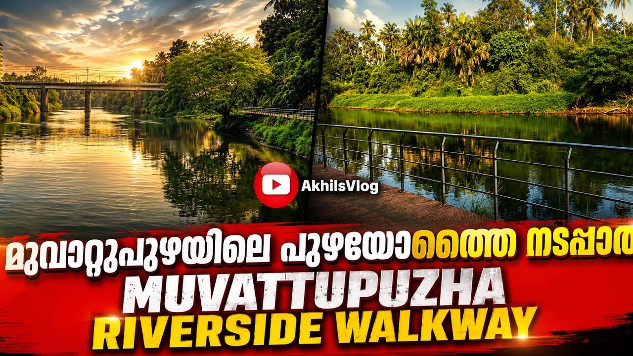 മുവാറ്റുപുഴയിലെ റിവർ സൈഡ് വാക്ക് വേയിലൂടെ പോയിട്ടുണ്ടോ? muvattupuzha river side walk way