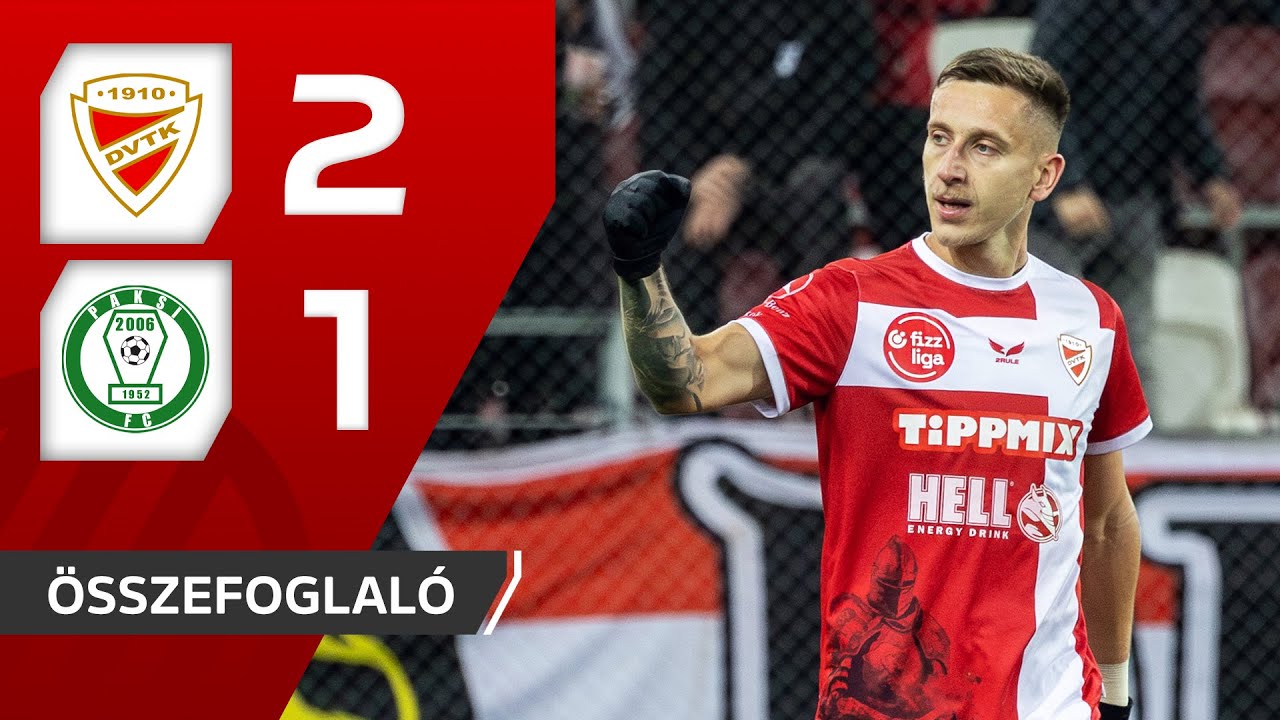 Fizz Liga: DVTK&ndash;Paks 2&ndash;1 | &ouml;sszefoglal&oacute;