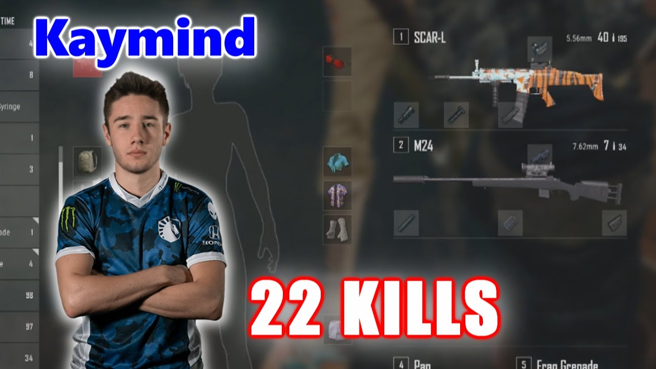 Team Liquid Kaymind - 22 KILLS - SCAR + M24 - SOLO - Archive Games - PUBG