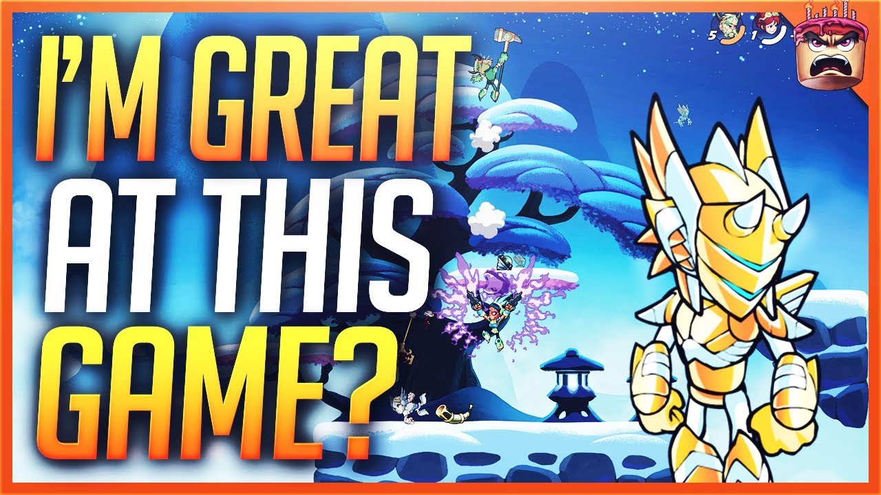 I CAN'T BE BEATEN! - WHEN THE NOOB BECOMES PRO! BRAWLHALLA  FUNNY MOMENTS!