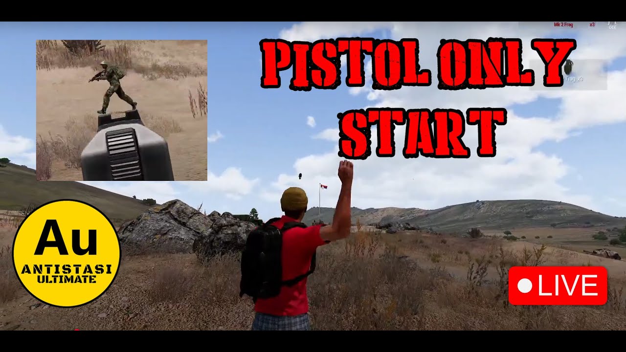 Day 6 Pistol Start Antistasi RHS SAF v AFRF v REBELS - Static Time