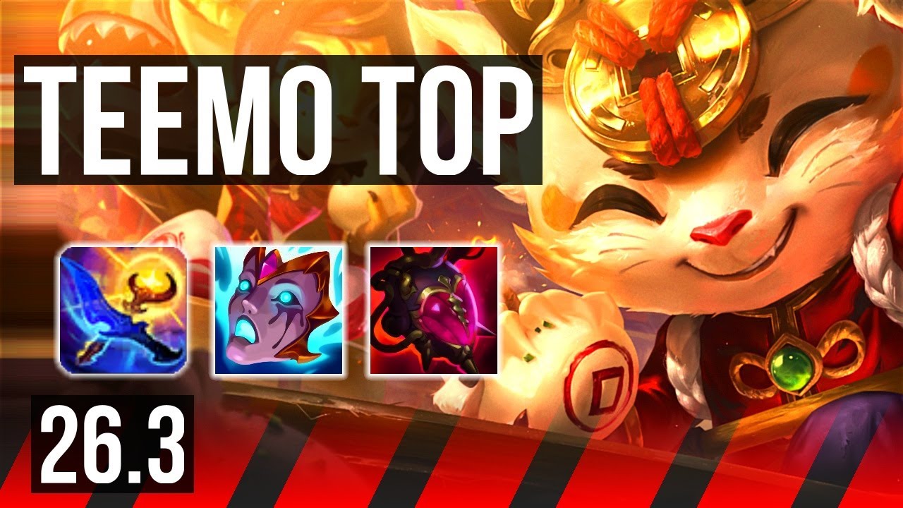 TEEMO vs ZAAHEN (TOP) | Good KDA: 8/1/7 | EUW Grandmaster | 26.3