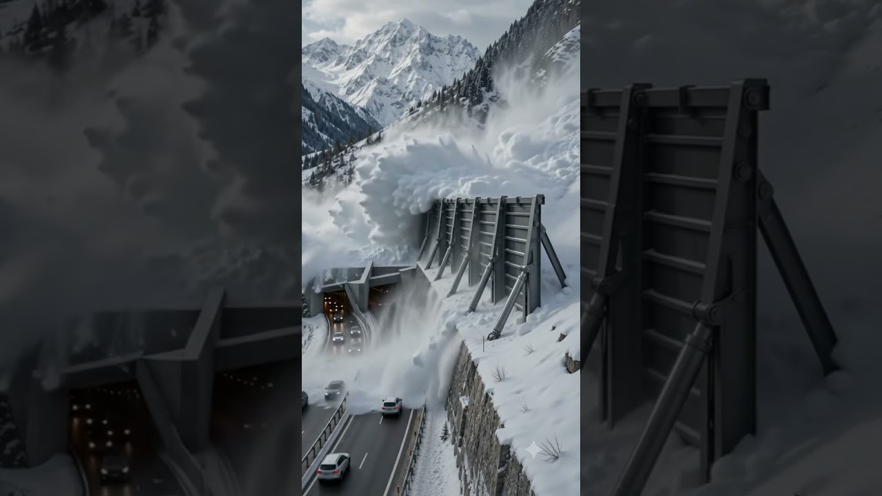 Is that wall can stop an avalanche before it reaches the road?