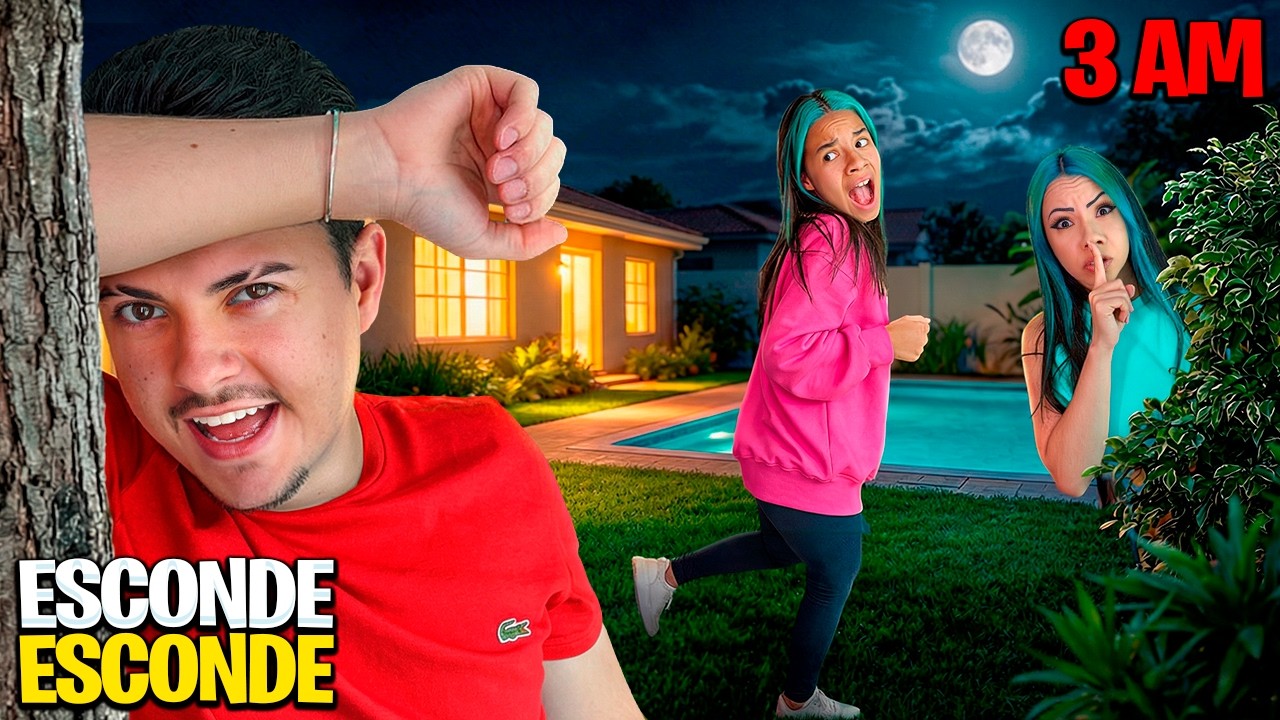 ESCONDE ESCONDE NO ESCURO ÀS 3 DA MANHÃ ! *FOI ASSUSTADOR