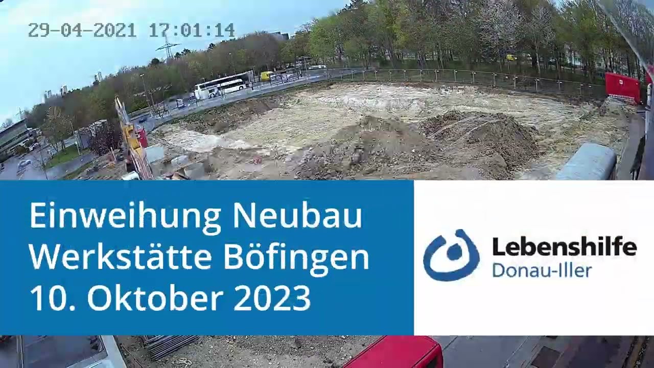 Geb&auml;udefilm Werkstatt-Neubau in B&ouml;fingen