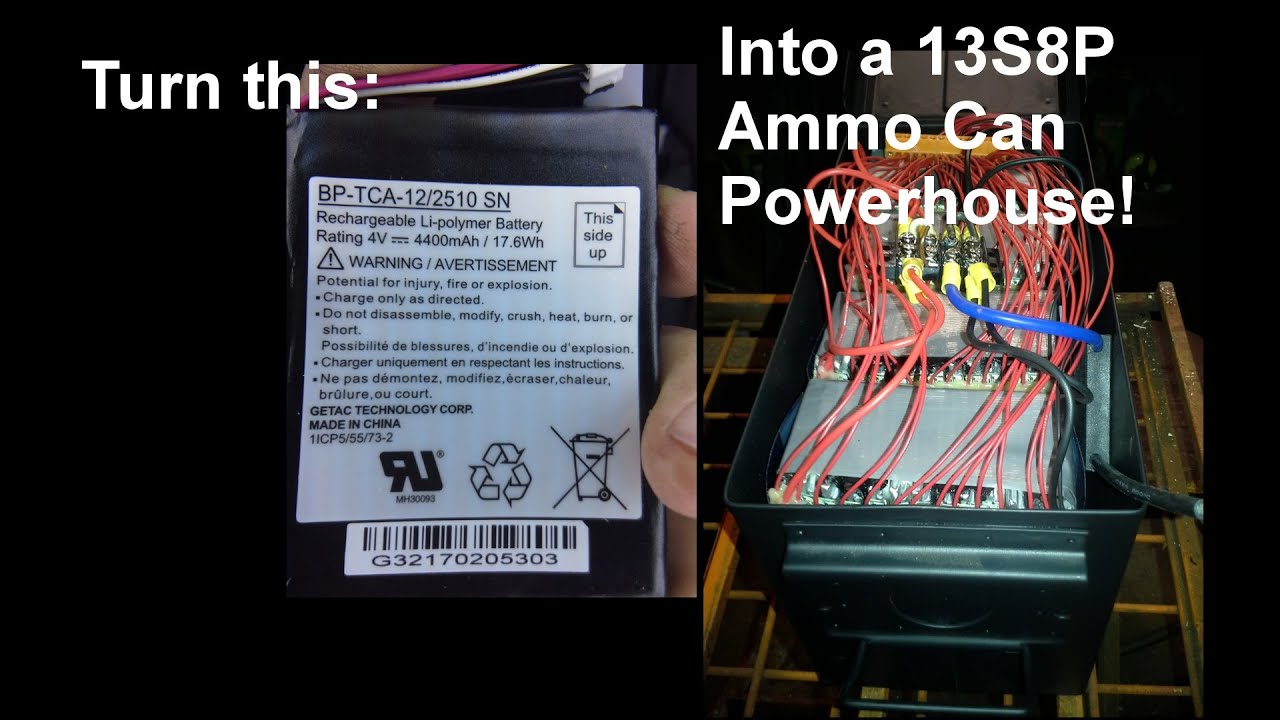Build a Li-Ion 48V 32Ah Ammo Can Powerhouse from 104 Pouch Cells!
