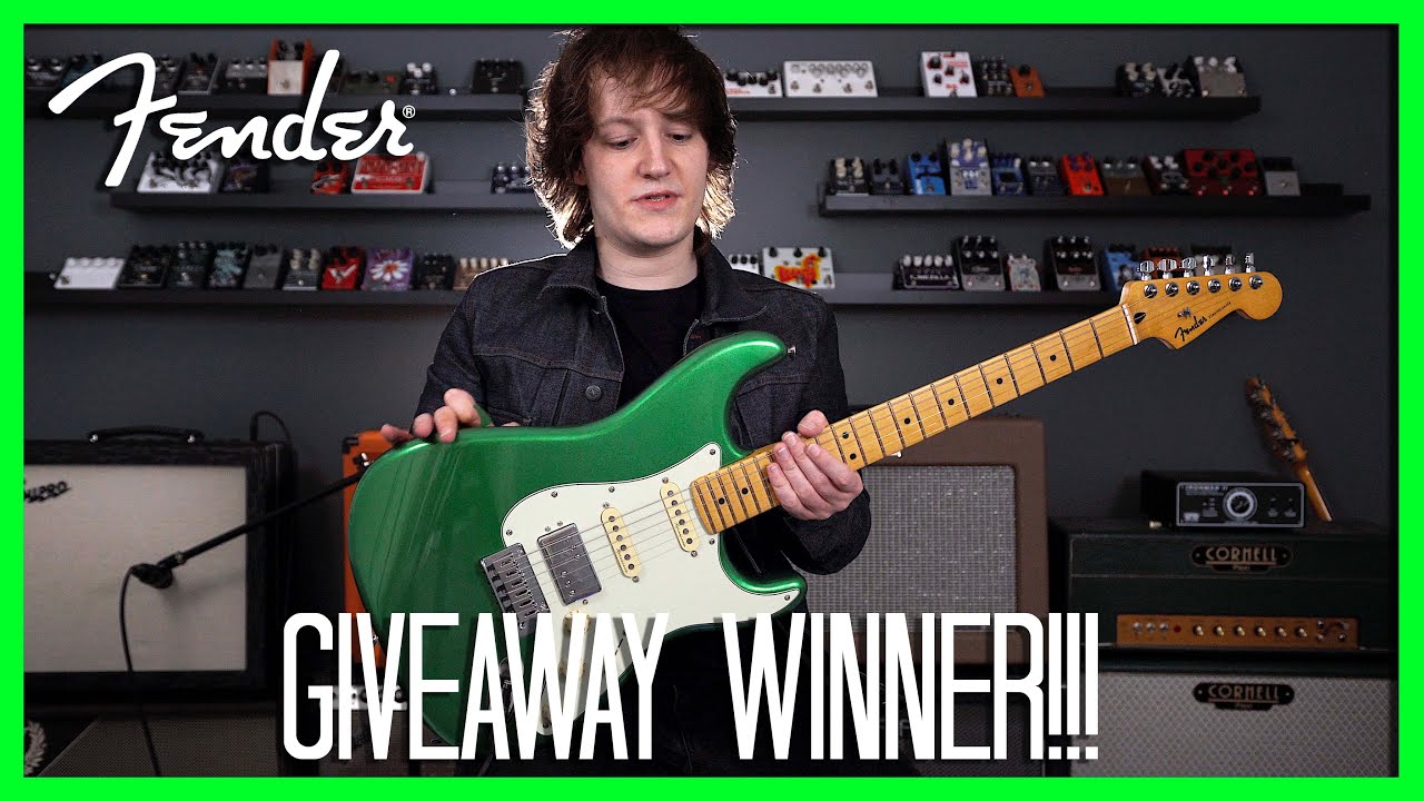 GIVEAWAY WINNER! Fender Player Plus HSS Stratocaster Cosmic Jade!