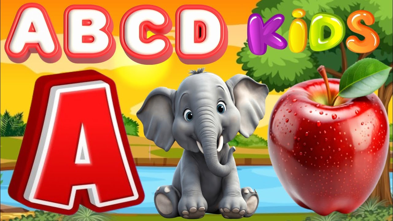 Phonics Song 2 with TWO Words in 3D - A For Airplane - ABC Alphabet Songs with Sounds for Childrens