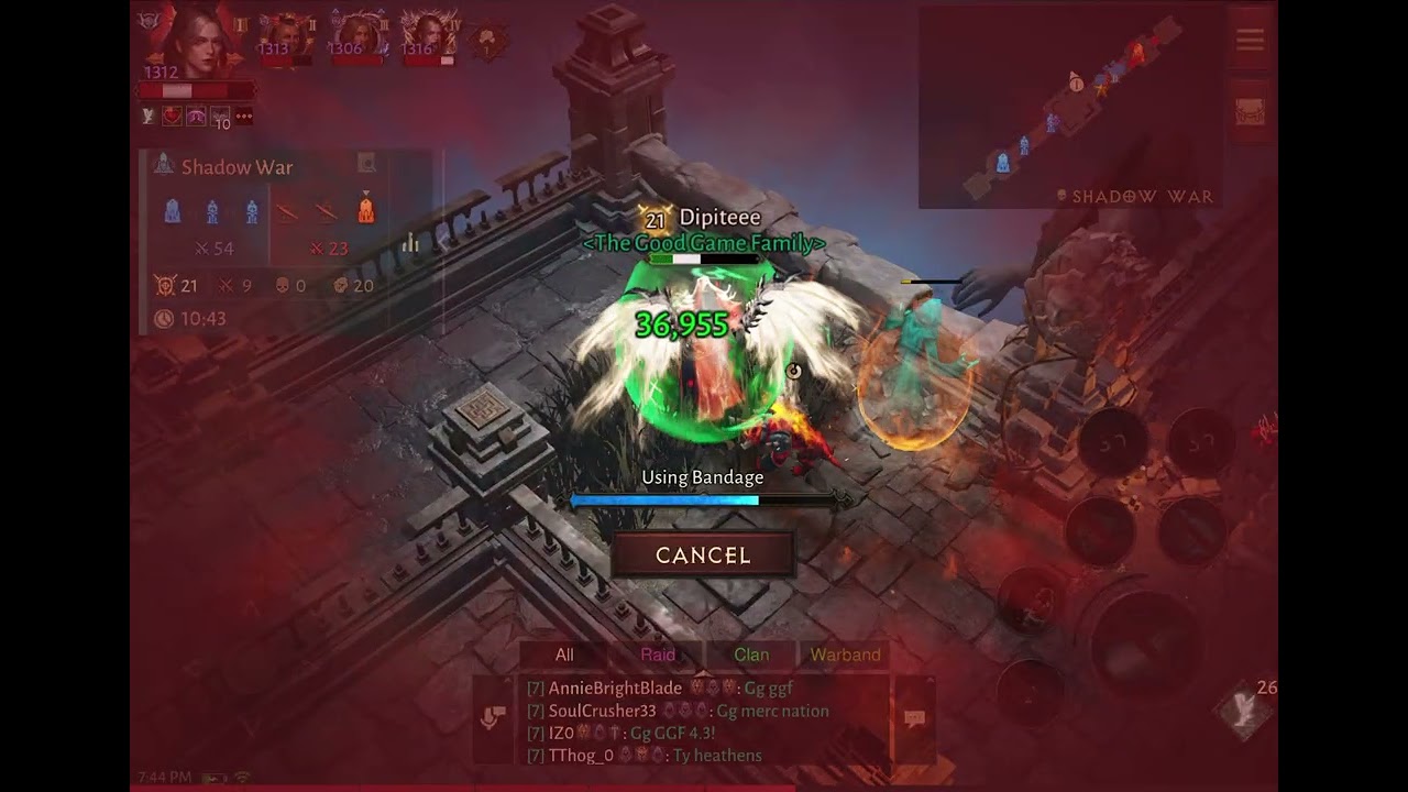 Diablo Immortal Shadow War GGF vs. NGB
