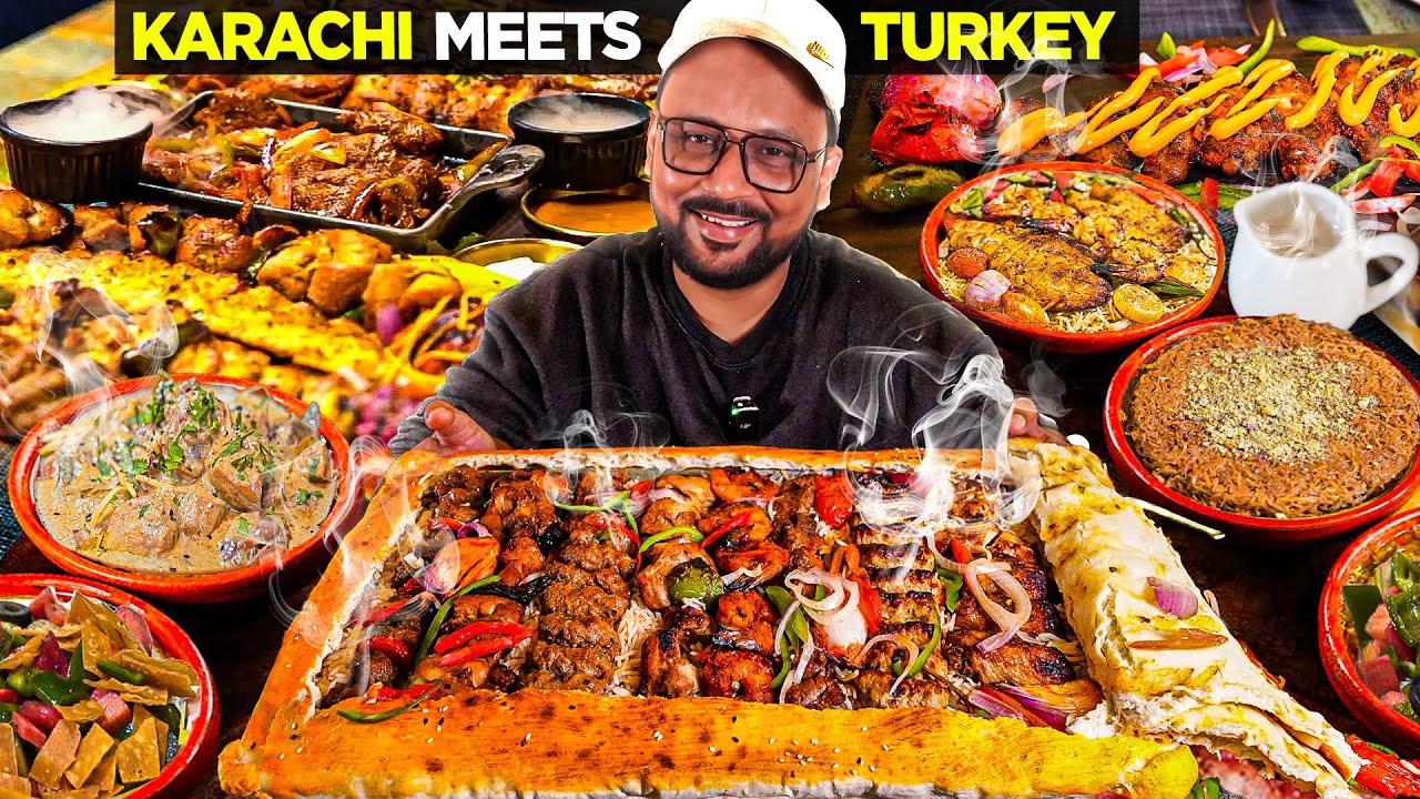 Best Meat Platters, SeaFood, Kababs, Kunafa | Karachi Meets Turkey | Pakistani Food