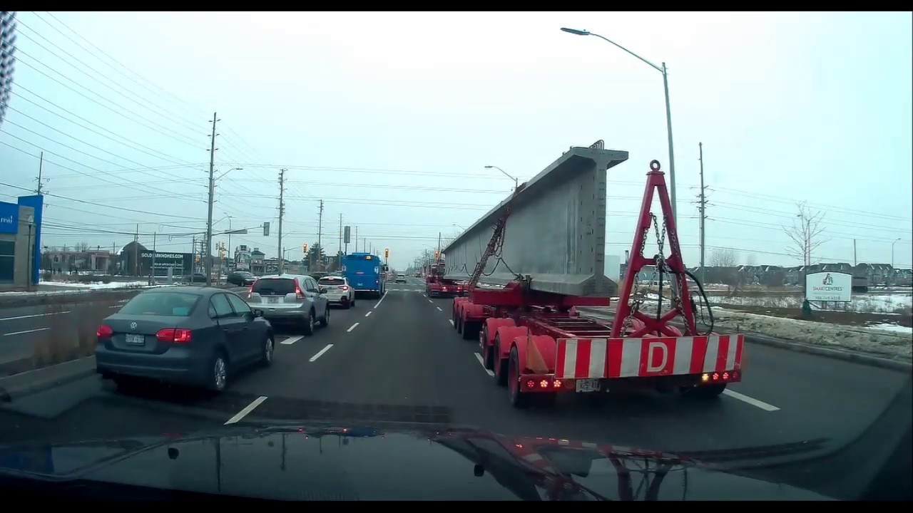 Oversize bridge beam move