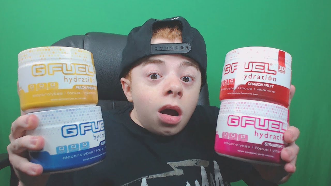 TRYING GFUEL HYDRATION!