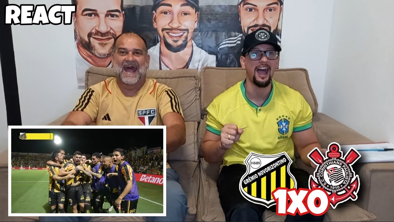 REACT NOVORIZONTINO 1X0 CORINTHIANS - FINALISTA! E CORINTHIANS ELIMINADO KKKKK PAULISTÃO 2026