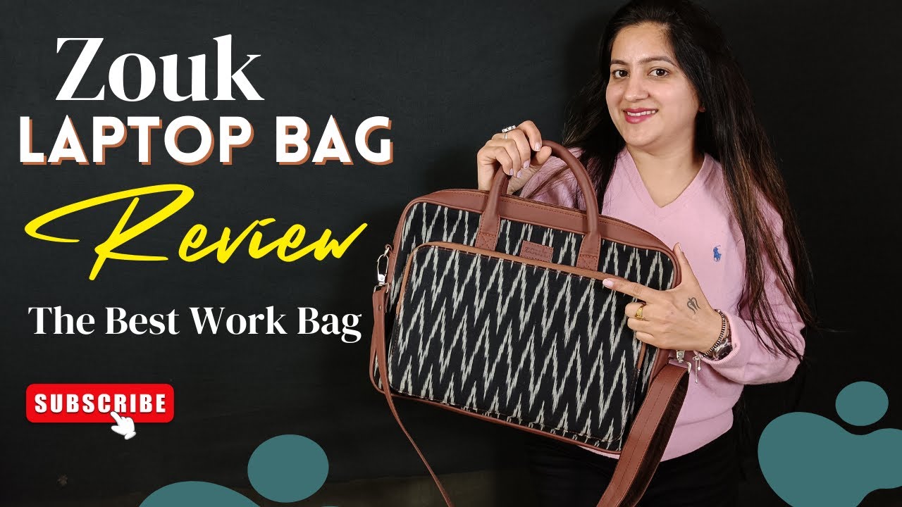 Zouk Laptop Bag Review |What's In My Bag | Office & College Bag Essentials | 100% Vegan Cruelty-Free