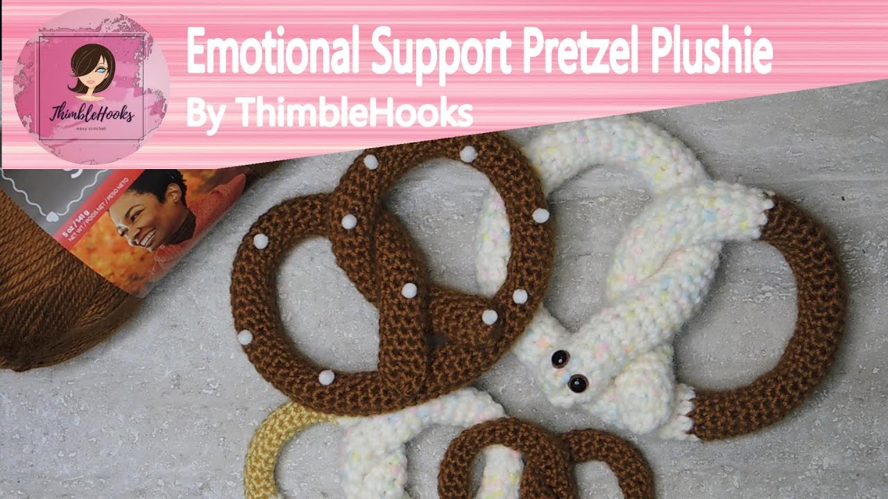 My Emotional Support Pretzel Plushie Crochet Tutorial / New Design!