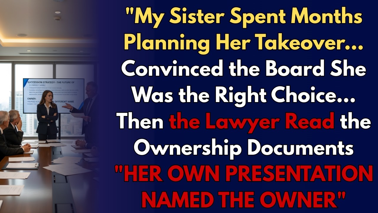 My Sister Made a Move to Take Over the Company — I Was Already the Owner