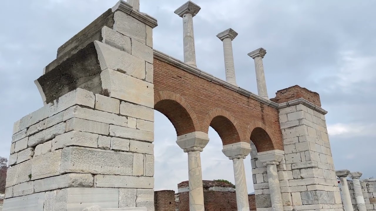 The ruins of The Basilica of St. John in Ephesus, Turkey