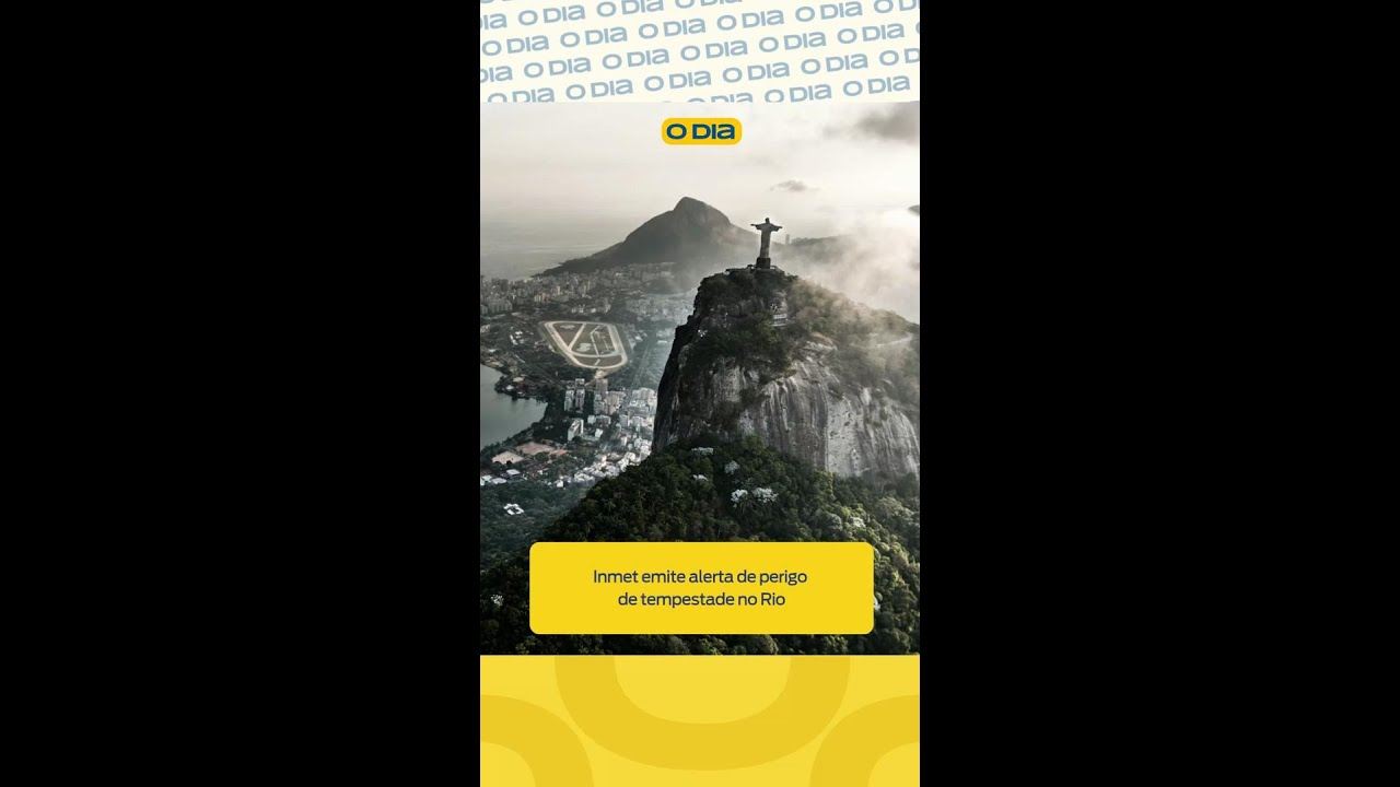 Inmet emite alerta de perigo de tempestade no Rio