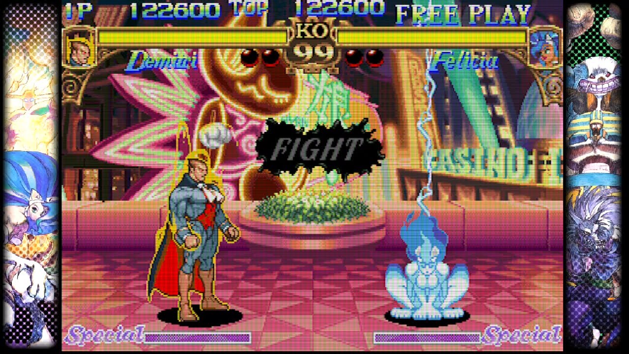 VAMPIRE vs CATWOMAN (Darkstalkers) Capcom Fighting Collection!