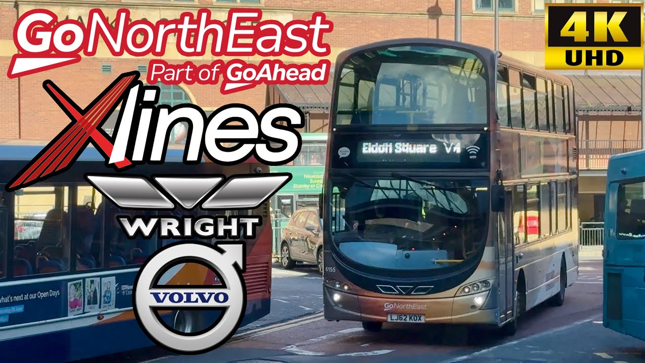 [Go North East Bus: Xlines X1 Peterlee to Newcastle, Hetton Le Hole, Washington] Gemini 2 Volvo B9TL