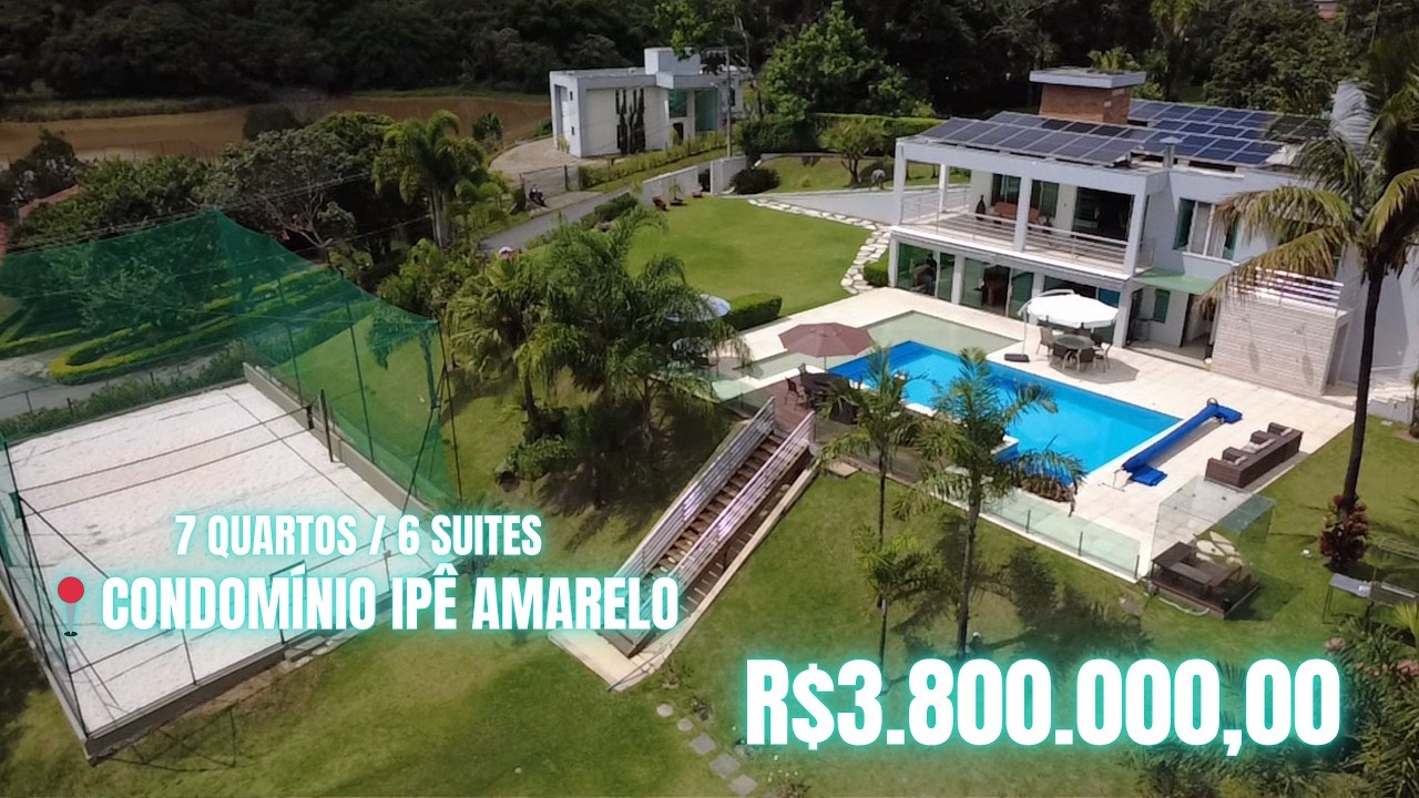 Casa com lagoa no Condomínio Ipê Amarelo em Esmeraldas/ MG R$3.300.000,00