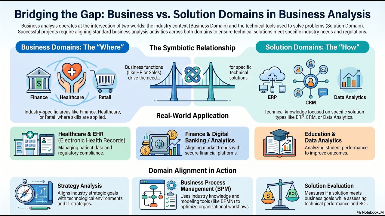 Introduction to Business Analysis Domains: Business vs. Solution Domains