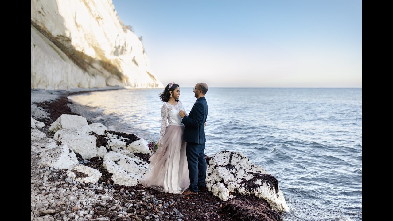 Getting Married in Denmark: Town Hall Wedding & M&oslash;n Island Adventure