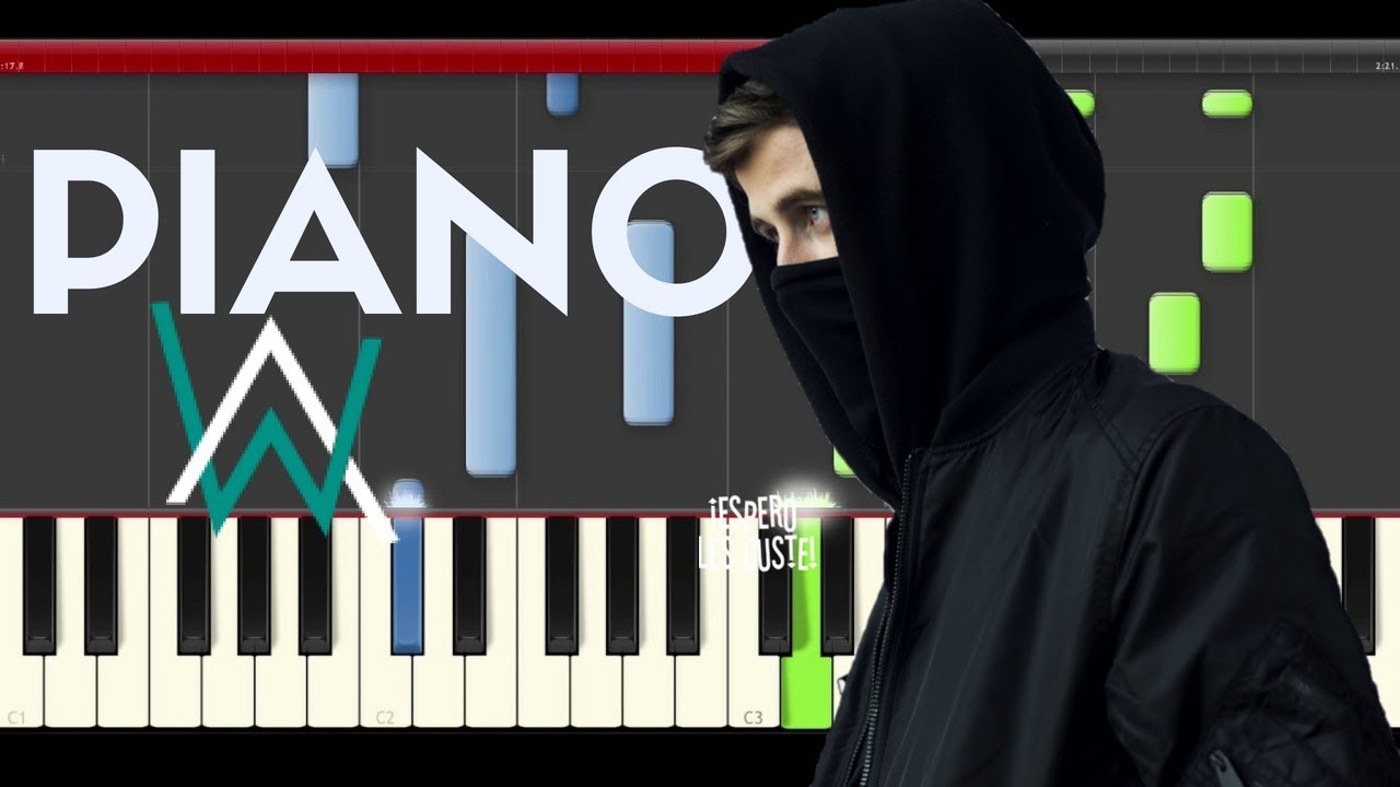 Alan Walker  Darkside Au/Ra and Tomine Harket Piano Midi tutorial Sheet app Cover Karaoke