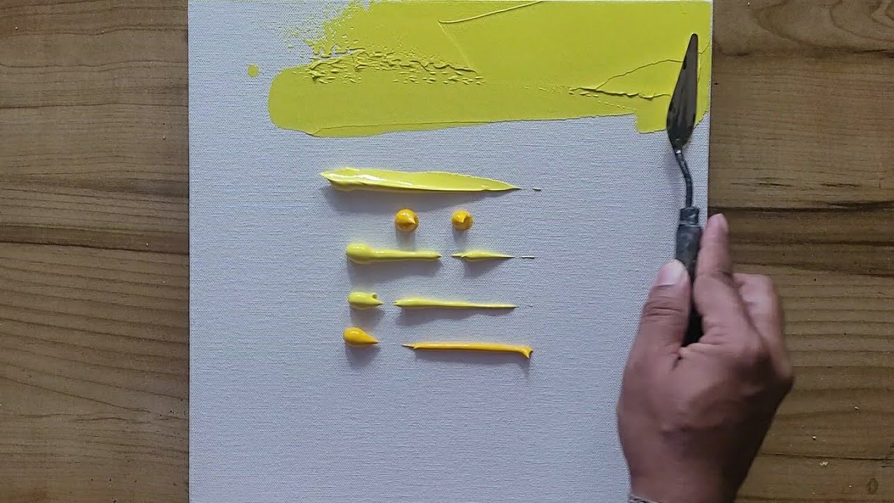 Simple Abstract Landscape Painting Demo / Step By Step For Beginners / 365 Days Challenge / Day #150