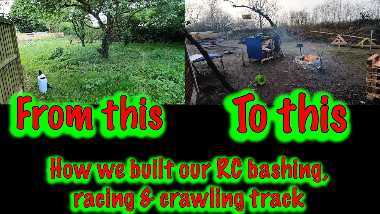 How to make a backyard RC car track - RC Track Build: RC Racing, Bashing and Crawling