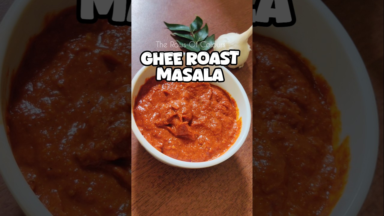 Quick Ghee Roast Masala Recipe | 5-min Ghee Roast Masala at Home |