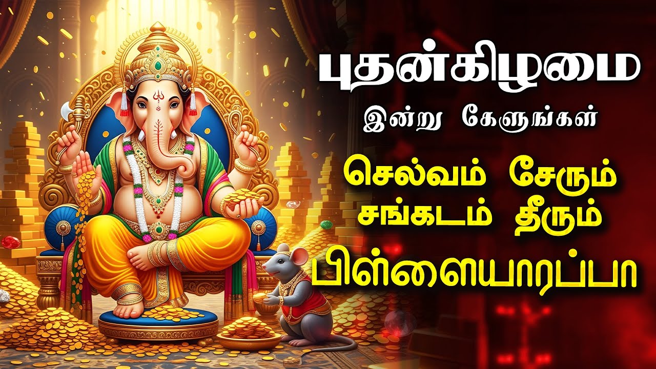 🔴LIVE ஞாயிற்றுக்கிழமை செல்வம் சேரும் சங்கடம் தீரும் பிள்ளையாரப்பா, தடைகள் நீக்கும் விநாயகர் பாடல்