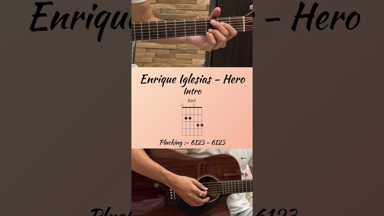 Enrique Iglesias - Hero | Guitar Intro Tutorial | By Rajat Mahajan | #shorts #guitarlessons