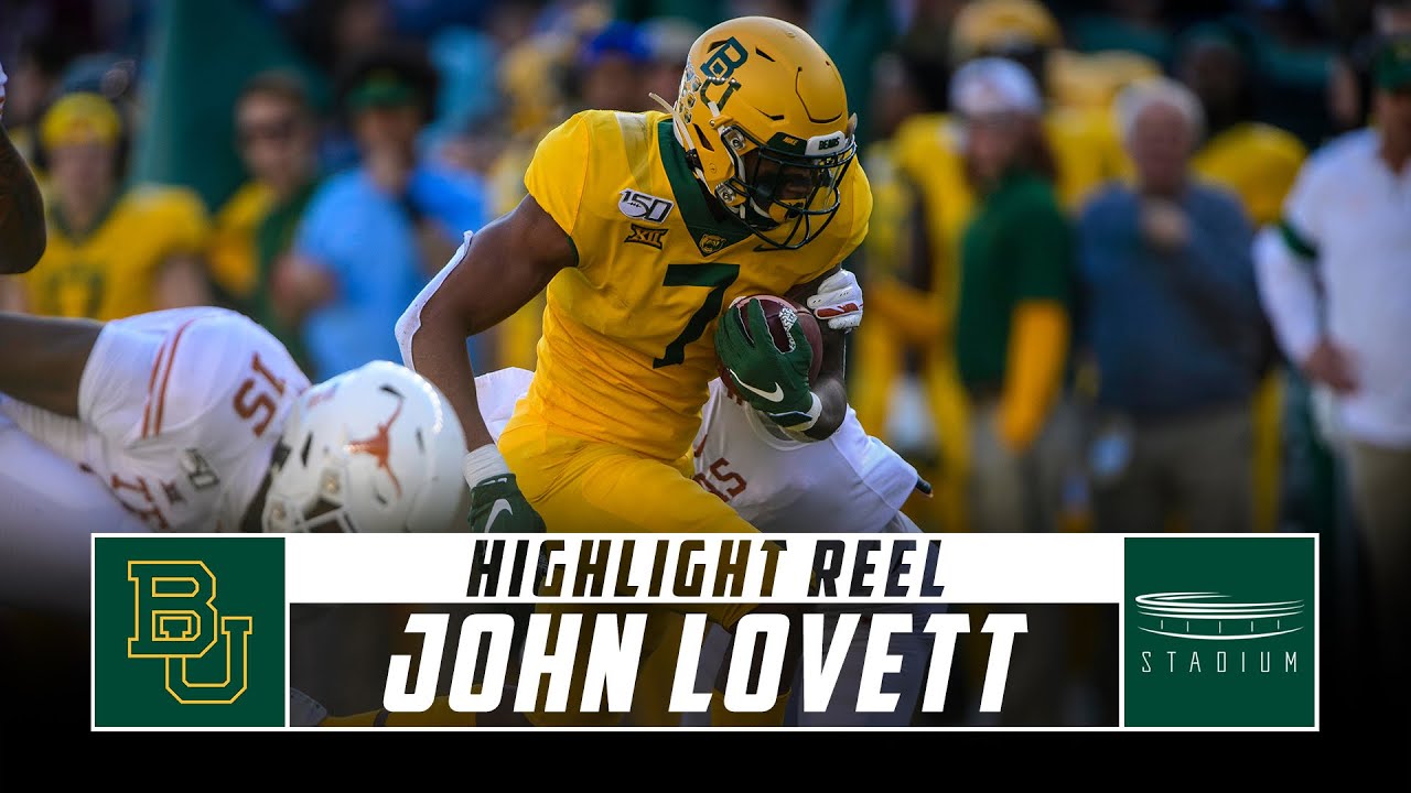 Baylor RB John Lovett Highlight Reel - 2019 Season | Stadium