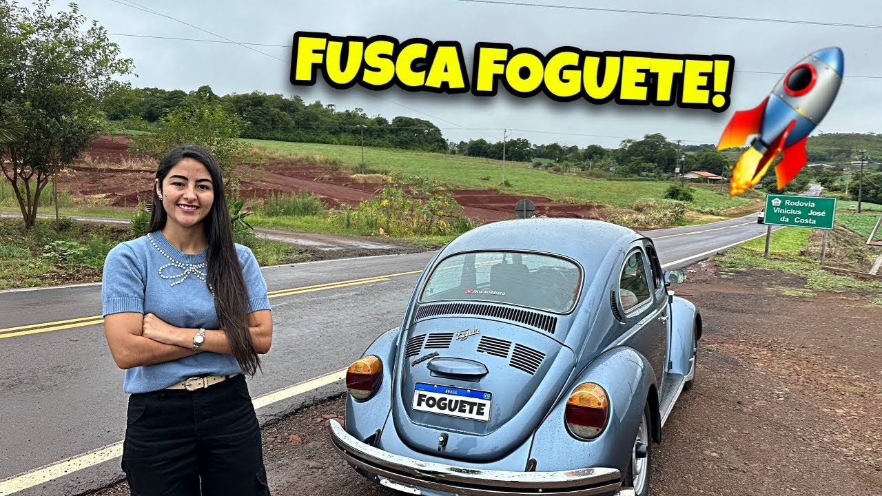 FUI ALMOÇAR COM MEUS PAIS DE FUSCA FOGUETE !!!