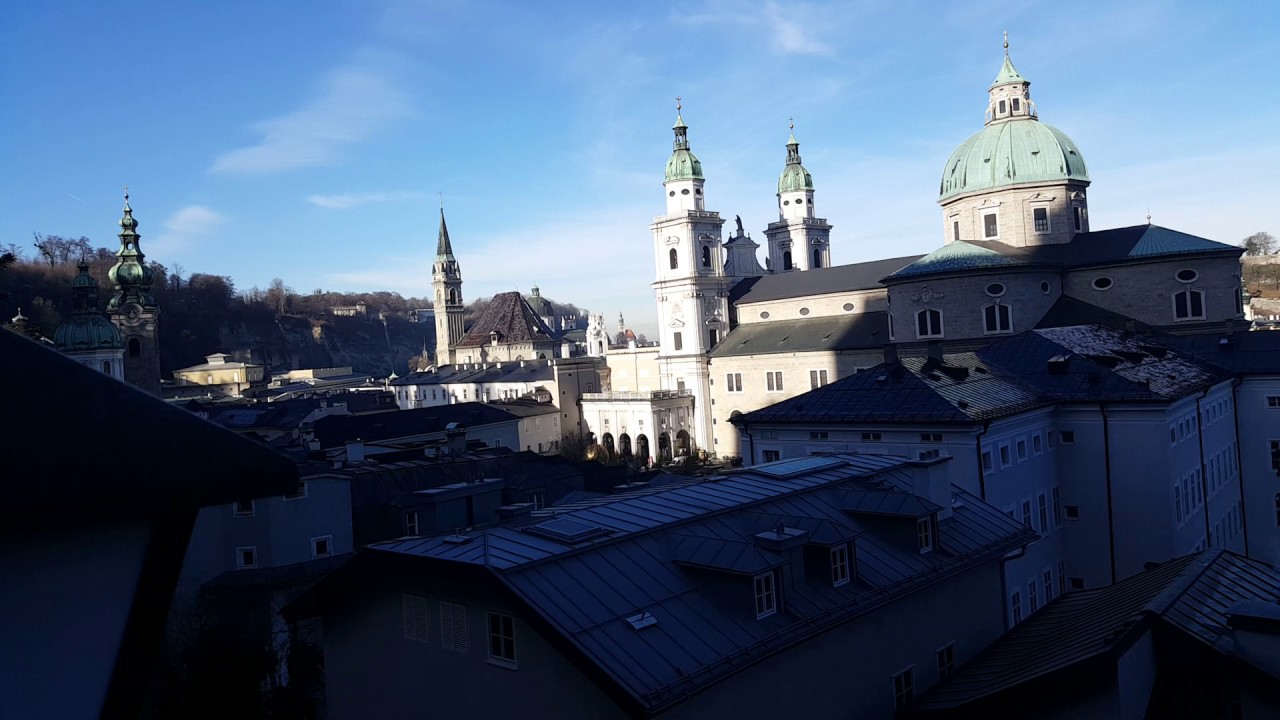 Salzburg Angelus von Erzabtei St. Peter Franziskanerkirche und Dom