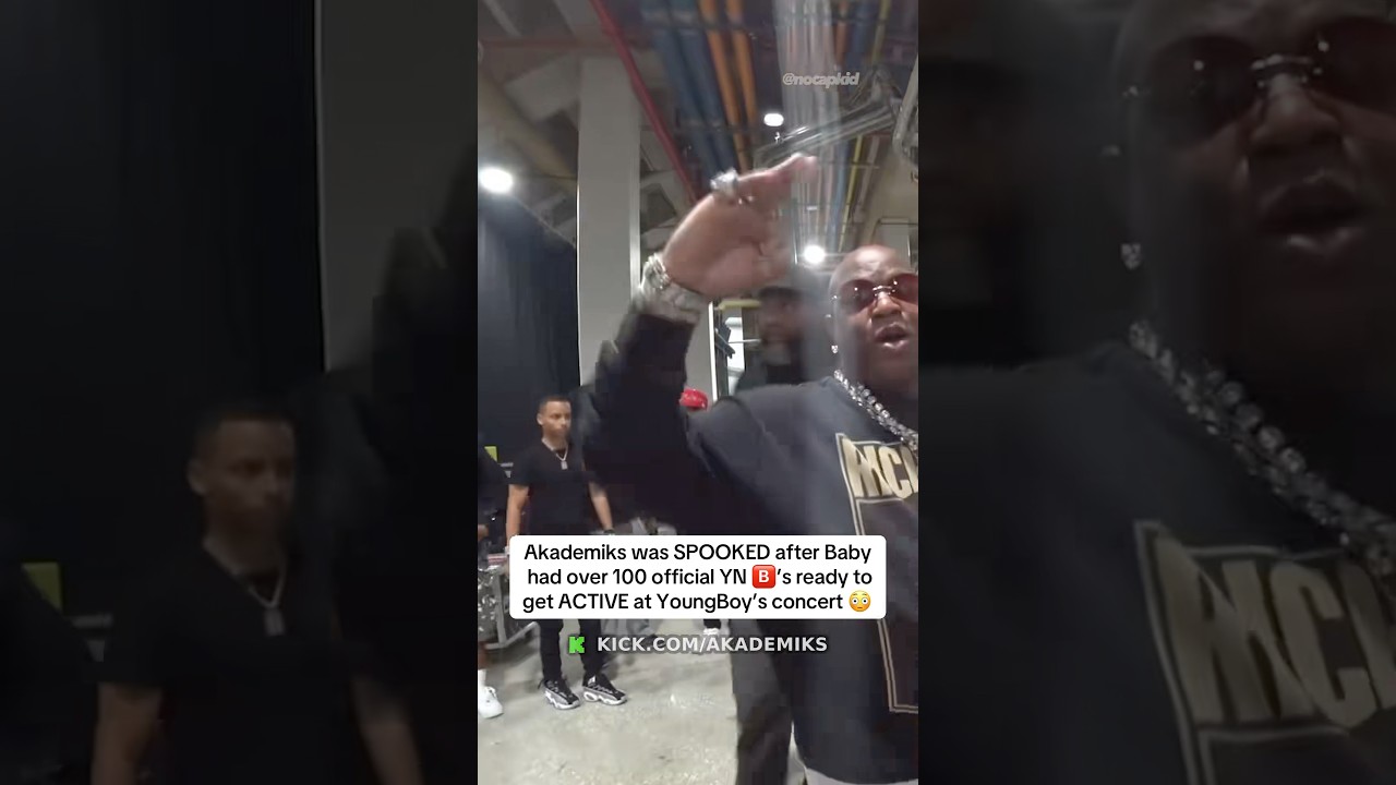Akademiks was SPOOKED after Birdman had over 100 YN Bloods ready to get ACTIVE at YoungBoy's concert