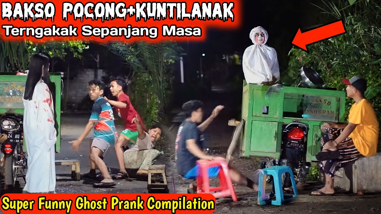 Bakso Pocong vs Bakso Kuntilanak - Bikin Panik dan Ngakak || Ghost Prank Compilation