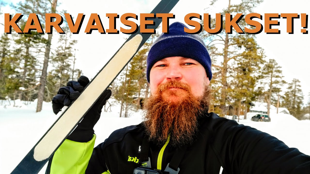 Karvapohjasukset ekaa kertaa alla Saariselällä.