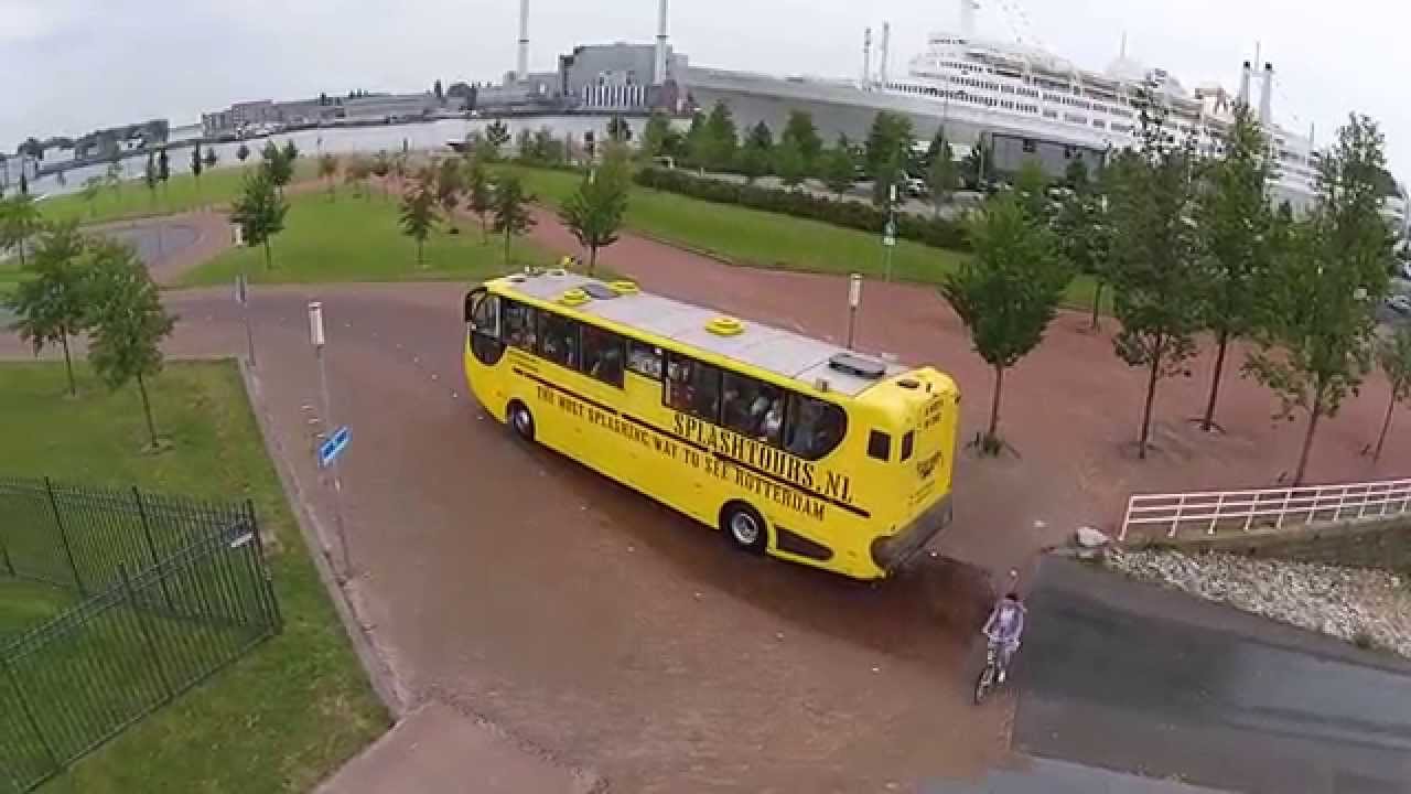 amfibie bus het water uit !! rotterdam