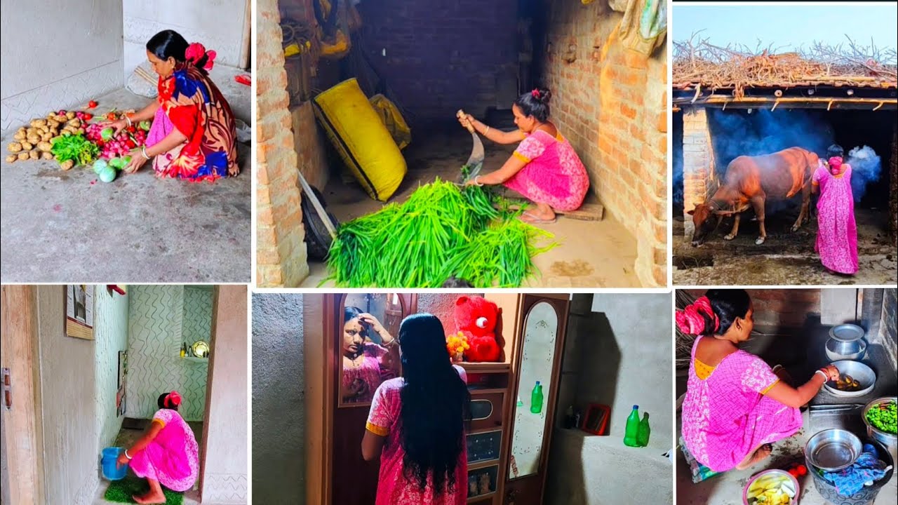 প্রতিদিনকার রুটিন অনুযায়ী সকালে পুজো করা+ রান্না করা+ খাওয়া-দাওয়া+বিভিন্ন কাজ করা এভাবেই চলতে হয়