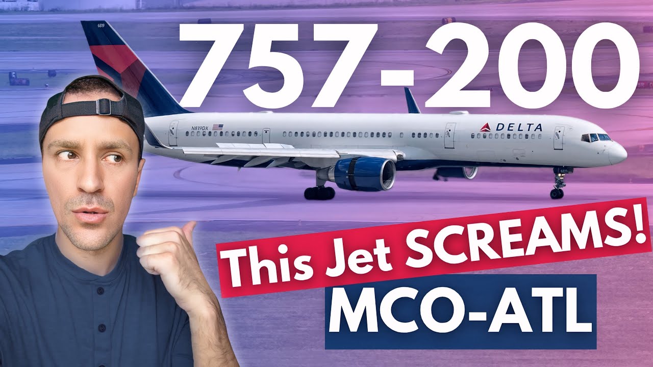 Flying Delta’s Iconic Boeing 757-200 in Economy! (MCO to ATL Review)