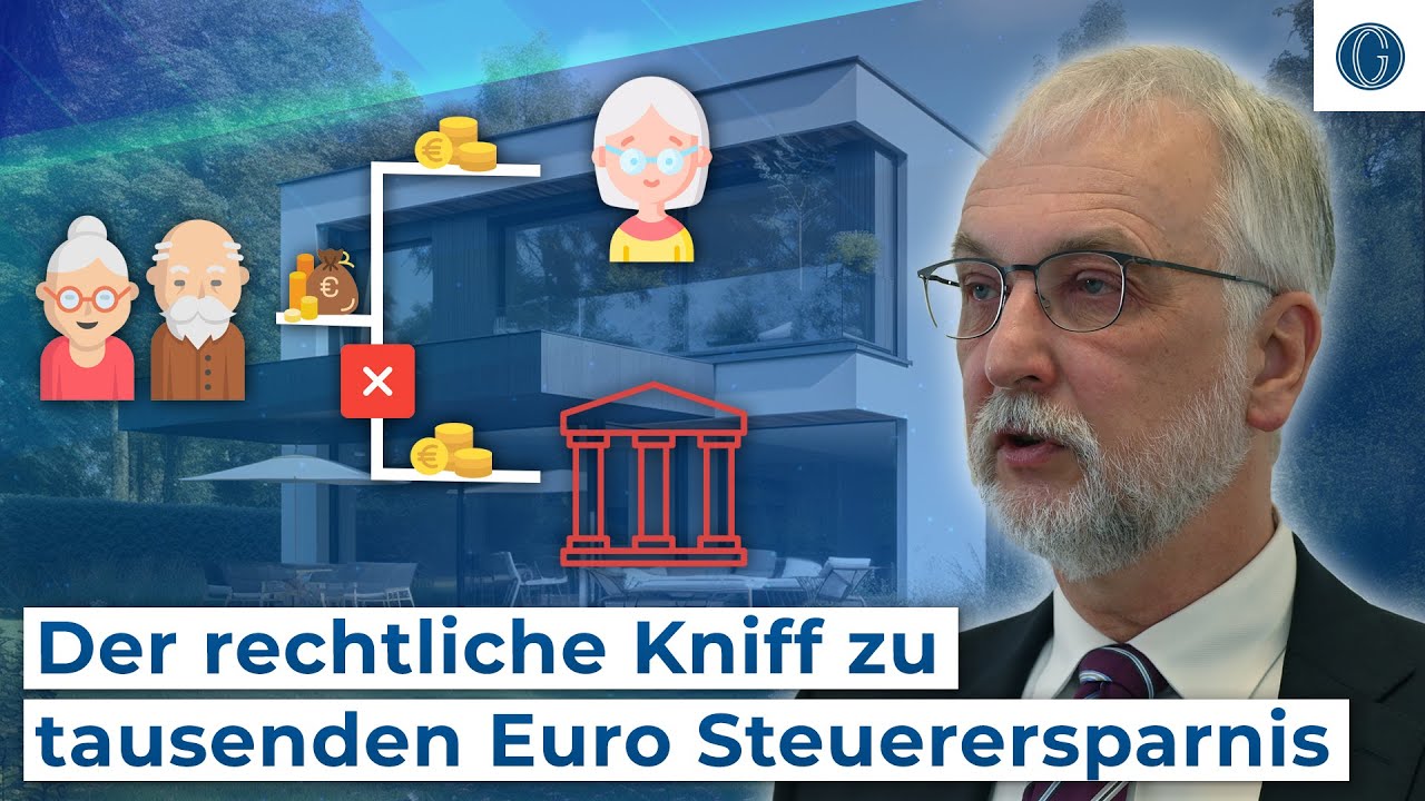 Der Nießbrauch: Rechtsanwalt erklärt Steuersparmodell!
