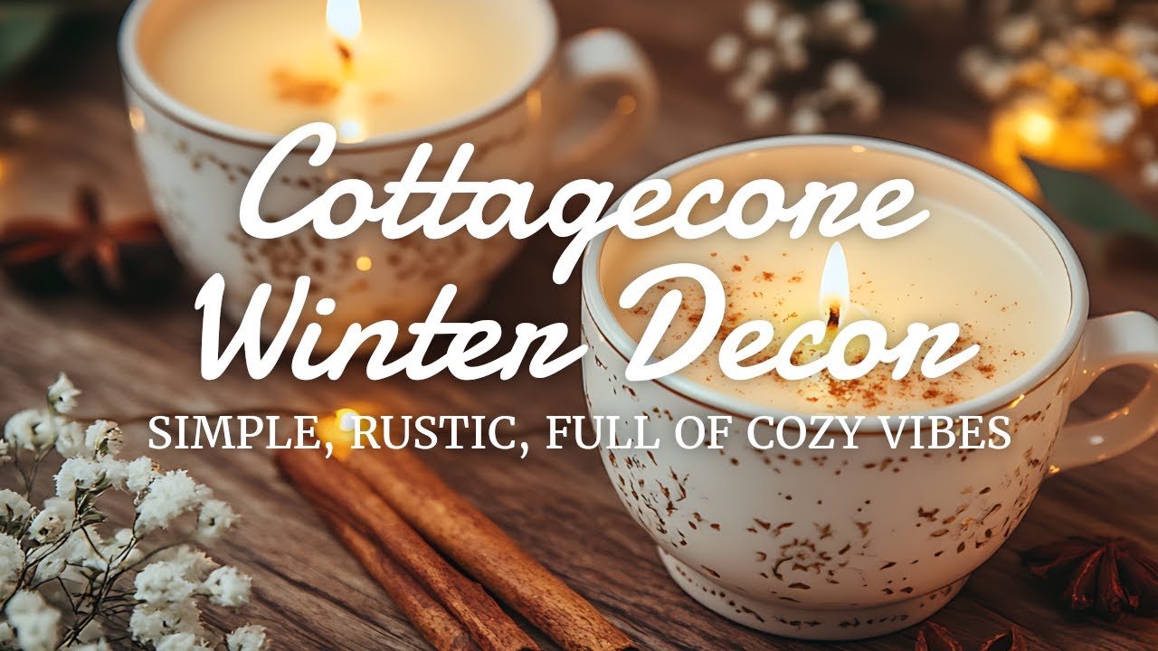 ❄️✨ Cottagecore Vintage Winter Decor Ideas: Cozy & Rustic Inspiration!