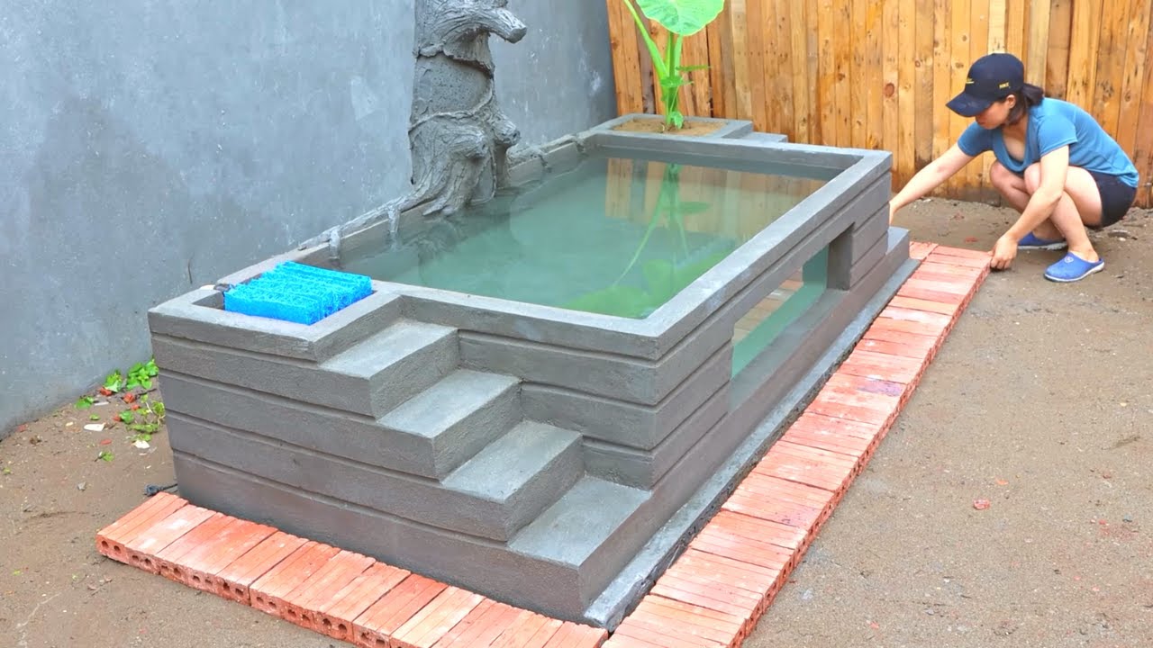 How to Build a Beautiful Aquarium  || Simple practical and save!