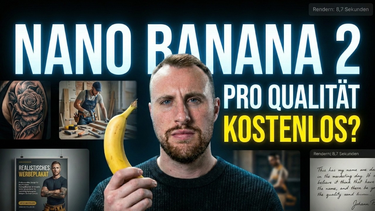 Nano Banana 2 ist LIVE 🤯 Pro Qualität in Sekunden?!