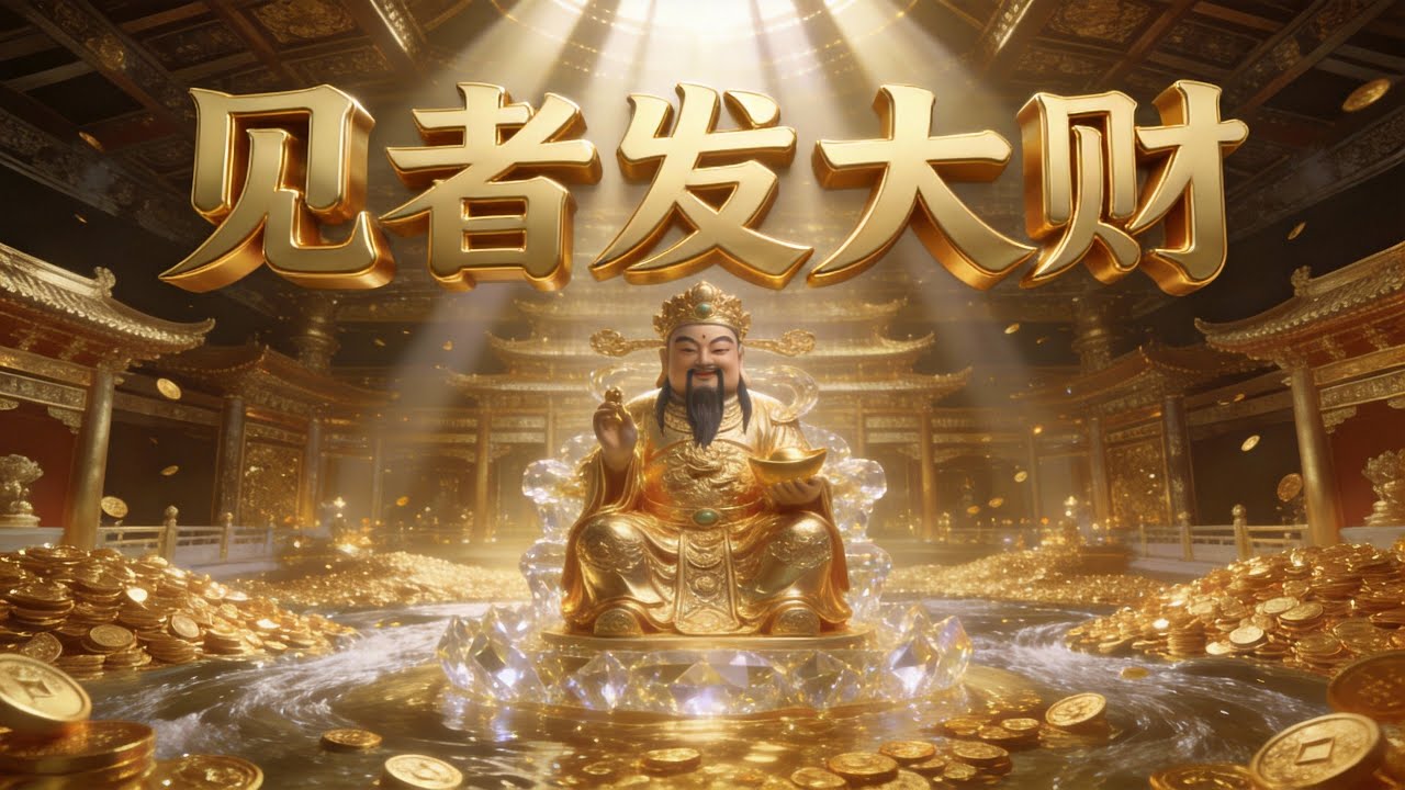财源滚滚：黄金财神能量调频，清除贫穷业力，3小时吸财梵音，生意人的转运利器